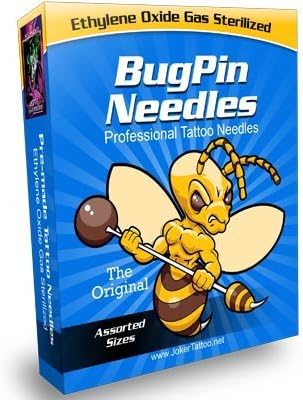 Joker Tattoo Bugpin Tattoo Needles Assorted Sizes Box of 50 by Joker Tattoo Supply