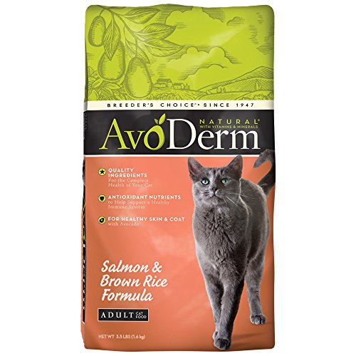 AvoDerm Natural Salmon and Brown Rice Formula Adult Cat Food, 3.5-Pound