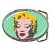 Belt Buckle of Andy Warhol Marilyn Monroe (Green Background)