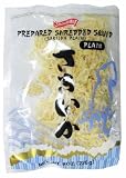 Shirakiku Prepared Shredded Squid 8 Oz. Package (Dried Squid Plain Flavor)