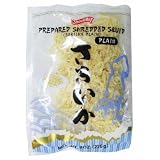 Shirakiku Prepared Shredded Squid 8 Oz. Package (Dried Squid Plain Flavor)