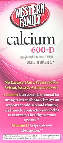 High Quality Calcium Supplement with Vitamin D3 600 mg, 60 tablets (Pack of 3)