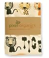Pixel Organics Organic Crib Fitted Sheet in 
