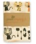 Pixel Organics Organic Crib Fitted Sheet in "Lions, Tigers and Kitties . . . Oh My"