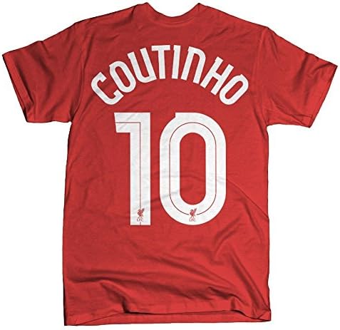 Official Liverpool F.C. Philippe Coutinho #10 T-shirt-Red-Small