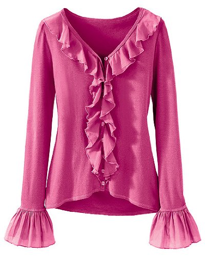 Voile-trim shirt