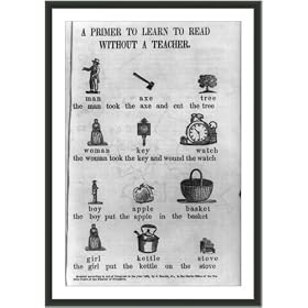 Historic Print (L): A Primer to learn to read without a teacher