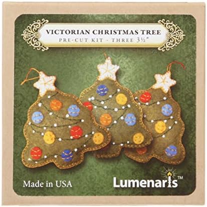 Victorian Christmas Tree Pre-Cut Kit - Makes three 3.5" high ornaments