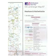 Ordnance Survey Landranger Map 87 Hexham & Haltwhistle (Flat Sheet)