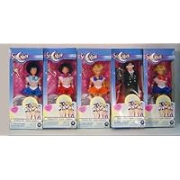 Rare Sailor Moon 6 Tall Dolls 5 Piece Set