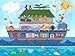 Oopsy Daisy Noah's Ark Stretched Canvas Wall Art by Jill Mcdonald, 24 by 18-Inch