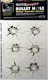 Magnegrafix Water Transfer Bullet Hole Decals, Pack of 6
