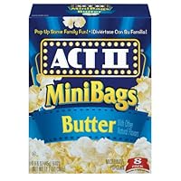 ACT II Popcorn, Butter, 8-Count Mini-Bags (Pack of 6)