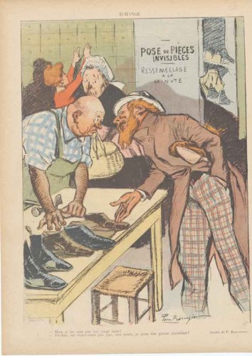 Art Deco Humour Invisible Mending 1903