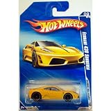 Hot Wheels 2010-127 Ferrari 430 Scuderia YELLOW Global All Stars 1:64 Scale