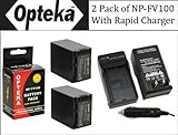 2 Pack of Sony NP-FV100 5 Hour Replacement Battery + Rapid AC/DC Battery Ch ....