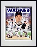 Billy Wagner 2007 Portrait Plus Double Matted 8 x 10 Photograph in Black Anodized Aluminum Fram