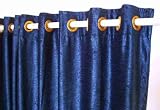 Ring Top / Grommet Top Navy Blue Velvet Curtains / Drapes / Panels