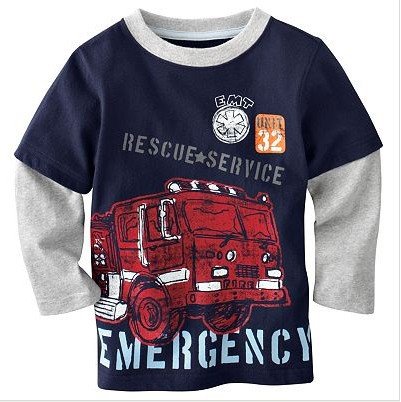 Baby Shirt Jungen 'Feuerwehr'