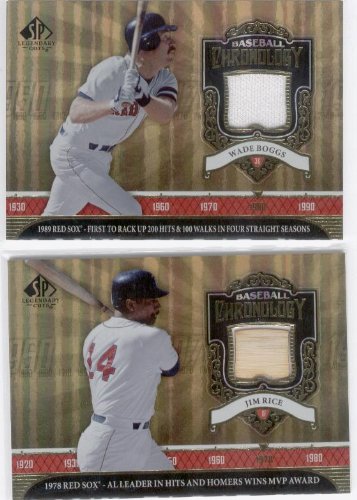 2006 SP Legendary Cuts Baseball Chronology Materials WB Wade Boggs - Boston Red Sox (Piece of Authentic Jersey - Baseball Cards)
