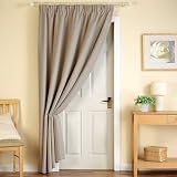 Canterbury Thermal Door Curtain Natural 66'' x 84''