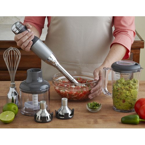 KitchenAid KHB2561CU KHB2561 5 Speed Hand Blender (Contour Silver)