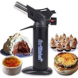 EurKitchen Professional-Grade Culinary Torch - Caramelize Cr&egrave;me Br&ucirc;l&eacute;e, Roast S'mores, and Turn up the Heat on Unlimited Sweet and Savory Dishes with this Cooking Torch (Butane not included)