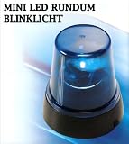 Produkt-Bild: MINI RUNDUM BLINKLICHT &Oslash;10cm BLAU 11,5cm Rundumleuchte Blinkleuchte Leuchte