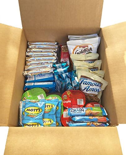 College Students Snacks Gift Basket - Care Package in a Box (42 Count)