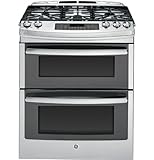 GE PGS950SEFSS Profile 30" Stainless Steel Gas Slide-In Sealed Burner Double Oven Range - Convection