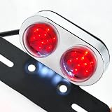 12V Dual Round LED License Plate Bracket for Ducati 749 999 999S 999R 1098 GT Series... by OEM