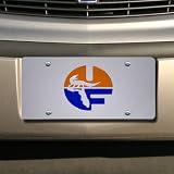 Florida Gators Pell Logo Silver Mirrored License Plate