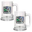 Major League Soccer Logo MLS 2pc 15oz Glass Tankard Set - Primary Team Logo by Great American Products