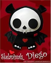 Skelanimals 8" Diego the Bat Plush