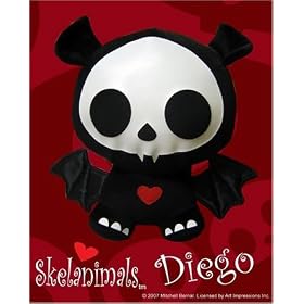 Skelanimals Limited Edition Diego Plush Bat