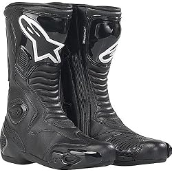 Alpinestars S-MX 5 Men's Waterproof Street Bike Racing Motorcycle Boots - Black
