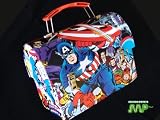 Captain America Marvel Comics Dome Tin Lunch Box New Vintage Retro Style CLASSIC COLLECTABLE Movie Official [Licensed Merchandise]