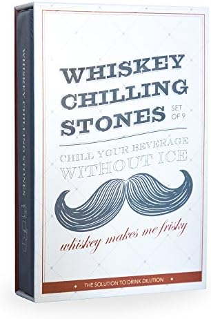 Whiskey Makes Me Frisky - Whiskey Chilling Stones - Natural Marble - Set of 9