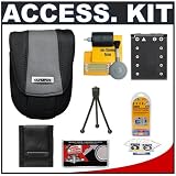 Photo : Olympus Black Neoprene Camera Case with Spare Li-42B Battery + Tripod + Accessory Kit for Accessory Kit for Stylus 840, 850 SW, 1040, 1050 SW, FE-320, FE-340, FE-350, FE-360, FE-20 Digital Cameras