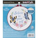 Dimensions Learn-A-Craft Believe In Yourself Crewel Embroidery Kit: 6" Round