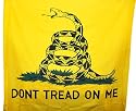 Yellow Gadsden Flag Shower Curtain Don't Tread On Me