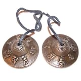 Mini Brass Tingsha - Om Mani