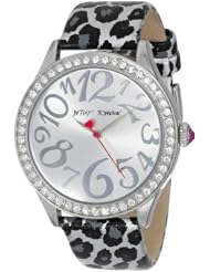 Betsey Johnson Womens BJ00131-09 Analog Display Quartz Silver Watch