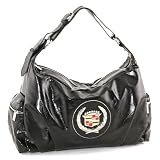 Cadillac Croc Embossed Hobo Bag - Black