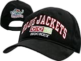 Columbus Blue Jackets Black Practice Adjustable Hat by CCM