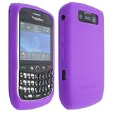 Purple Silicone Soft Skin Case Cover for Blackberry Curve 8900 9300