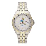 Kansas Jayhawks Jayhawk All Star Watch with Stainless Steel Band - Men's