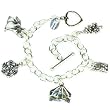 "Night in the Tent" Sterling Silver Charm Bracelet