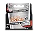 Dorco Pace 6- Six Blade Razor System Refill Cartridge - 4 Count, Pack of 6 (No Handle, 24 Cartridges)