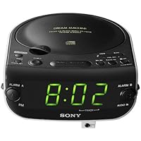 Sony ICFCD815 Dream Machine Dual Alarm Clock CD Player with AM / FM Stereo Radio